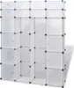 vidaXL Modularer Schrank mit 18 Fächern Weiß 37x146x180,5 Produktbild-Vorschau 1