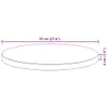 vidaXL Tischplatte Rund Ø70x4 cm Massivholz Akazie Produktbild-Vorschau 7
