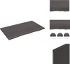 vidaXL Wandregal Dunkelgrau 100x60x2 cm Massivholz Eiche Produktbild-Vorschau 1