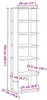 vidaXL Schuhschränke 2 Stk. Artisan-Eiche 28x27x102 cm Produktbild-Vorschau 8