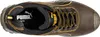 A top-down view of a brown Puma safety shoe. Náhľad obrázku produktu