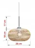 Luxolar lampa wisząca BOHO 3 płomienie E27 LED 60 W Podgląd zdjęcia produktu 4