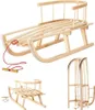 Holzschlitten mit Rückenlehne Kinderschlitten aus Produktbild-Vorschau 2