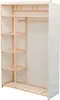 Armadio in tessuto e legno di pino 110 x 40 x 170 cm Anteprima dell’immagine prodotto 2