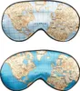 Maschera per dormire Kikkerland - Mappa del mondo Anteprima dell’immagine prodotto 2