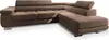 A brown sectional sofa is shown against a white background. Produktbild-Vorschau