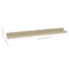 vidaXL Nástěnné police 2 ks. Sonoma dub 60x9x3 cm - Náhled obrázku produktu 10