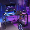 Gamingtisch L-förmiger Gaming Schreibtisch, 122x82cm Produktbild-Vorschau 2
