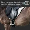 Steigbügelriemen aus Leder in schwarz, passend für Produktbild-Vorschau 8