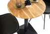 Bistrotisch Schweizer Kante massiv Akazie naturfarben 70 cm Produktbild-Vorschau 6