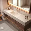 Set di mobili da bagno con lavabo in pietra sinterizzata, Anteprima dell’immagine prodotto 3