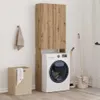 vidaXL Artisan dubová skrinka na práčku 64x25,5x190 cm Náhľad obrázku produktu 3