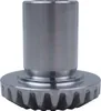 A close-up studio shot of a metal gear with a cylindrical shaft. Produktbild-Vorschau