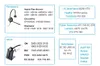 A collage of different brands and models of headsets and their associated product codes or series names. Produktbild-Vorschau