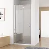 Nischentür 90 x 195 cm Duschabtrennung 2 TLG. Faltwand Produktbild-Vorschau 2