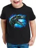 style3 Velociraptor Blue Kinder T-Shirt dinosaurier park Produktbild-Vorschau 1