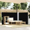 vidaXL Ausziehbare Seitenmarkise Schwarz 120 x 600 cm Produktbild-Vorschau 2