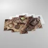 Bilder auf glas - 5 Teile - Kartographie Vintage Kompass - Produktbild-Vorschau 2