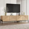 Merax Moderner TV-Schrank mit 4 Türen und 3D-Textur, TV Produktbild-Vorschau 1