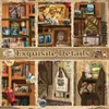 A collage of images depicting various book-related items and travel memorabilia, arranged in a scrapbook-like style. Náhled obrázku produktu