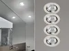 4 LED Einbaustrahler Decke rund Ø 8,5cm Spot schwenkbar Produktbild-Vorschau 1