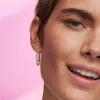 PANDORA ME Verlängerter Link Ohrring mit Zirkonia, IP Gold Produktbild-Vorschau 2