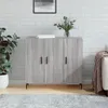 The Living Store Sideboard Grau Sonoma 90x34x80 cm Produktbild-Vorschau 1