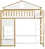 Sweiko Lit superposé, Lit de maison, avec escalier, avec Voir les images du produit 17
