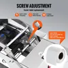 Close-up view of a labeling machine with text overlays highlighting features and specifications. Náhled obrázku produktu