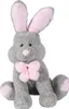 A plush bunny toy sitting against a white background. Voir les images du produit