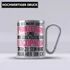 Trendation - Logopädin Spruch Edelstahl Tasse Karabiner Produktbild-Vorschau 2