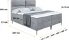 ALTDECOR  Boxspringbett mit Schwarz Füßen, Matratze und Produktbild-Vorschau 6