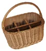 Flaschenkorb aus Weide 6 Flaschen Braun 38x29x37 cm Produktbild-Vorschau 1