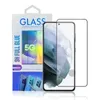 A product package for a screen protector is shown next to a smartphone. Produktbild-Vorschau