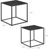 In And OutdoorMatch side table Lottie - Set di 2 - Nero - Anteprima dell’immagine prodotto 3