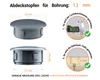 Blindstopfen für Bohrung 12 mm Anthrazit 25 Stück Produktbild-Vorschau 2