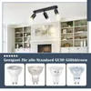 ZMH LED lampa sufitowa 3 płomienie reflektor sufitowy Podgląd zdjęcia produktu 4