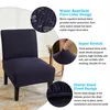 Stretch Armless Chair Cover, vodoodpudivý žakárový kryt Náhled obrázku produktu 3
