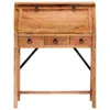 vidaXL Scrivania 90×40×107 cm in legno massiccio di acacia Anteprima dell’immagine prodotto 4