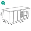 QLS Casetta per gatti in legno 86x47x37cm con anticamera Anteprima dell’immagine prodotto 8