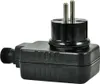 A black electrical adapter with a European plug. Náhled obrázku produktu
