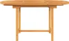 A wooden garden table shown from the front. Náhľad obrázku produktu
