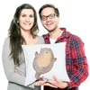 Mr. & Mrs. Panda Deko Kissen Otter Umarmen - Weiß - Produktbild-Vorschau 3