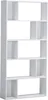 BELIANI Bücherregal Weiß MDF Platte Spanplatte 174 x 83 x Produktbild-Vorschau 1
