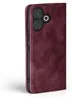 A burgundy flip case for a smartphone is shown against a white background. Produktbild-Vorschau