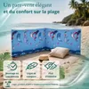 Lantigo Paravent de Plage Kite-Surf 4 m Brise-vent pour Voir les images du produit 9