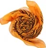 Baumwolltuch - Zebra orange - schwarz - quadratisches Tuch Produktbild-Vorschau 2