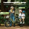 20 Zoll Elektrofahrrad mit Kindersitze Vorderkorb E Bike Produktbild-Vorschau 9