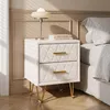 INONEFT, set di 2 comodini, mobiletto notte con 2 cassetti, Anteprima dell’immagine prodotto 1