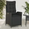 vidaXL Fauteuil de jardin avec repose-pieds 2 pcs. Réglable Voir les images du produit 3